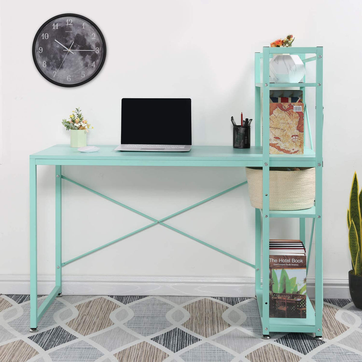 Mainstays Metal Student Computer Desk Spearmint Office Desks Home Furniture  USA