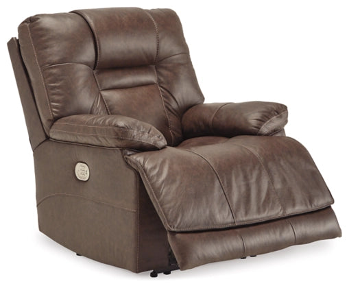 Umber Triple Power Leather Sofa