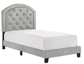 Gaby Silver Twin Platform Bed